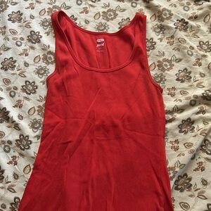 Red tank top